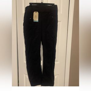 PrAna Womens Black Koen Pants Regular Size Large standard fit -NWT